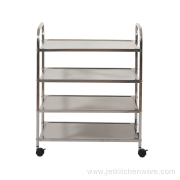 Dismounting Stainless Steel Four Layers Tea Trolley